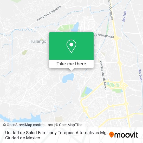 Unidad de Salud Familiar y Terapias Alternativas Mg map