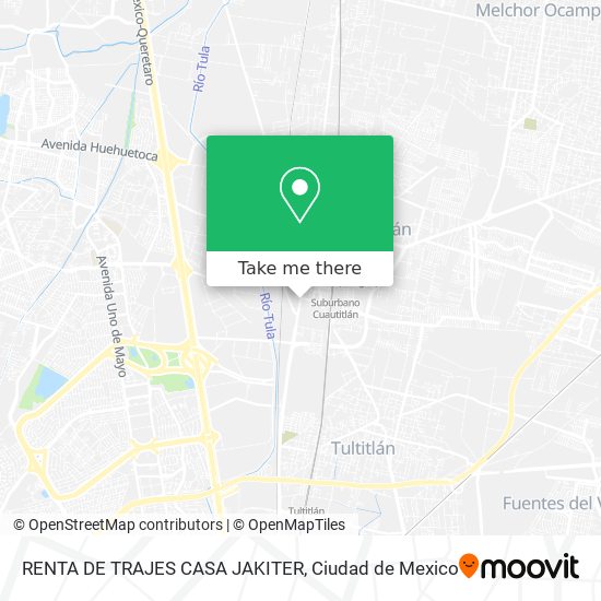 Mapa de RENTA DE TRAJES CASA JAKITER