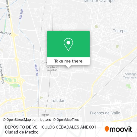 Mapa de DEPOSITO DE VEHICULOS CEBADALES ANEXO II