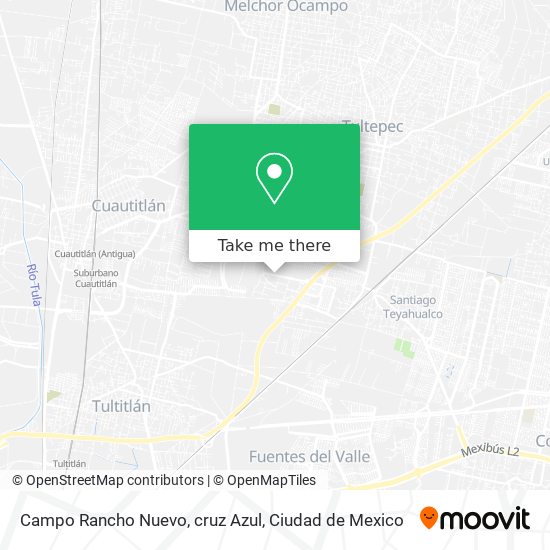 Campo Rancho Nuevo, cruz Azul map