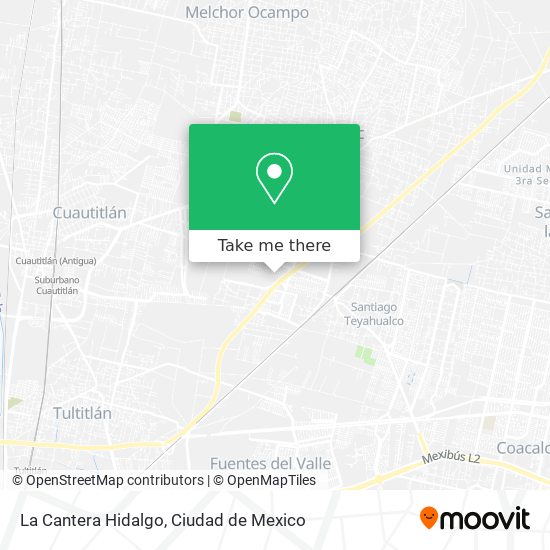 La Cantera Hidalgo map