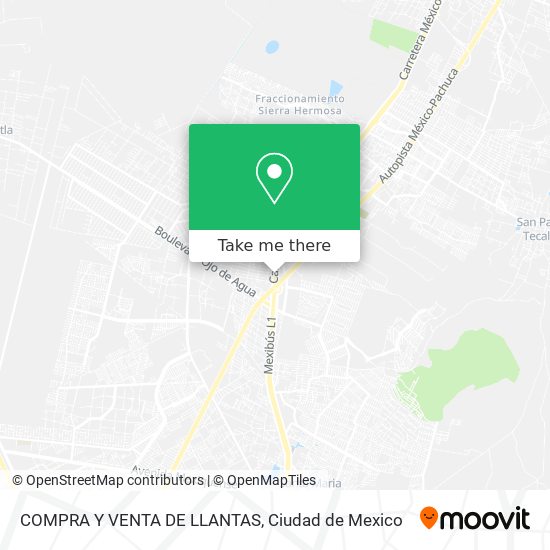 Mapa de COMPRA Y VENTA DE LLANTAS