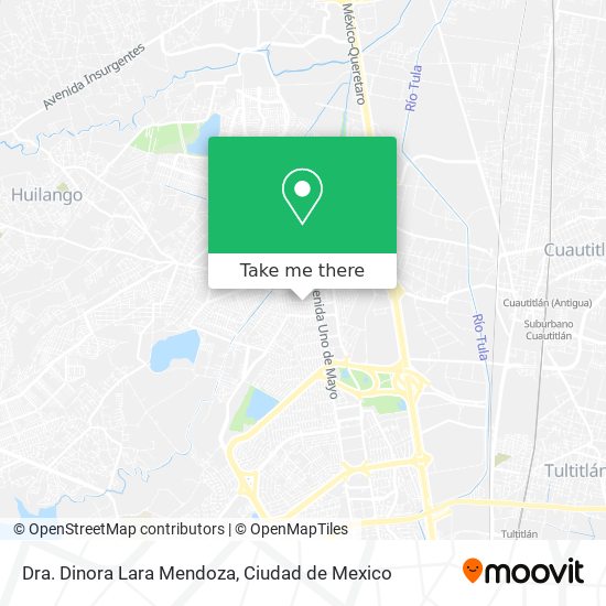 Dra. Dinora Lara Mendoza map