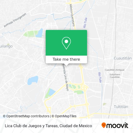 Mapa de Lica Club de Juegos y Tareas