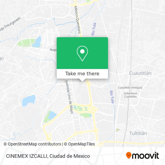 Mapa de CINEMEX IZCALLI