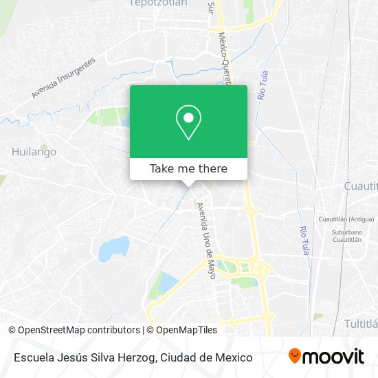 Mapa de Escuela Jesús Silva Herzog