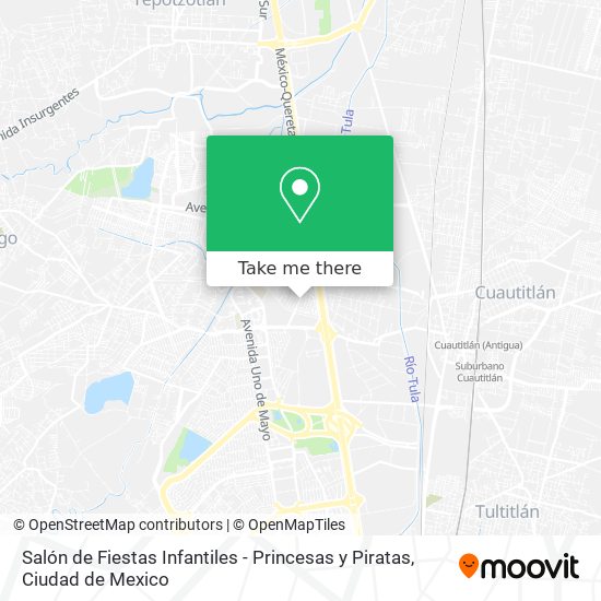 Salón de Fiestas Infantiles - Princesas y Piratas map