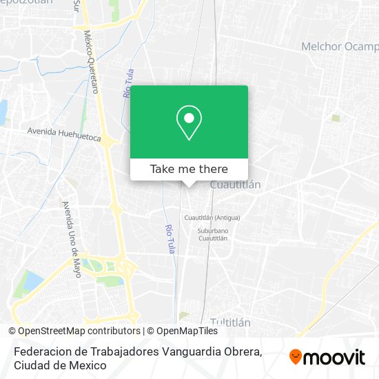 Federacion de Trabajadores Vanguardia Obrera map
