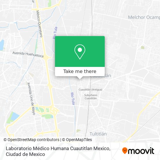 Laboratorio Médico Humana Cuautitlan Mexico map