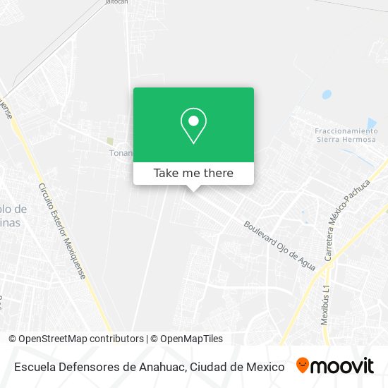 Escuela Defensores de Anahuac map