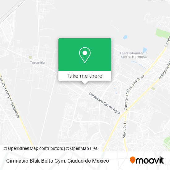 Gimnasio Blak Belts Gym map