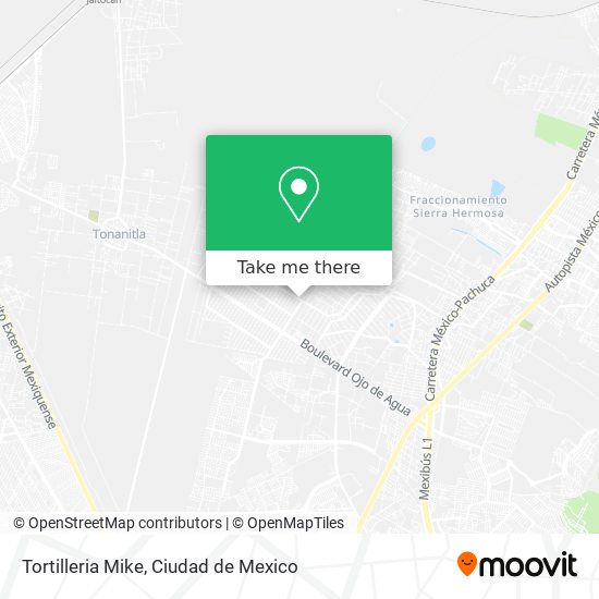 Tortilleria Mike map