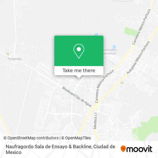 Naufragordo Sala de Ensayo & Backline map