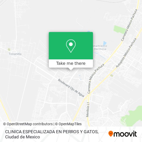 Mapa de CLINICA ESPECIALIZADA EN PERROS Y GATOS