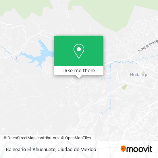 Mapa de Balneario El Ahuehuete
