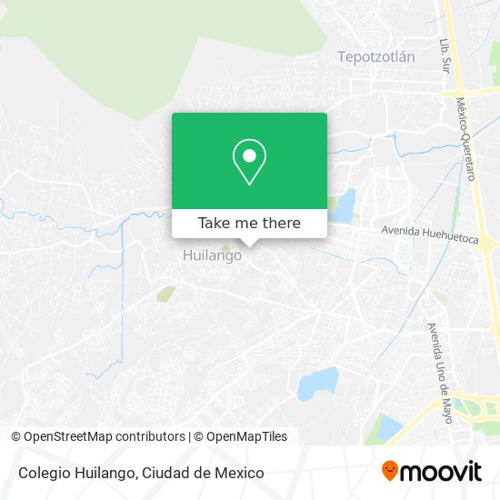 Colegio Huilango map