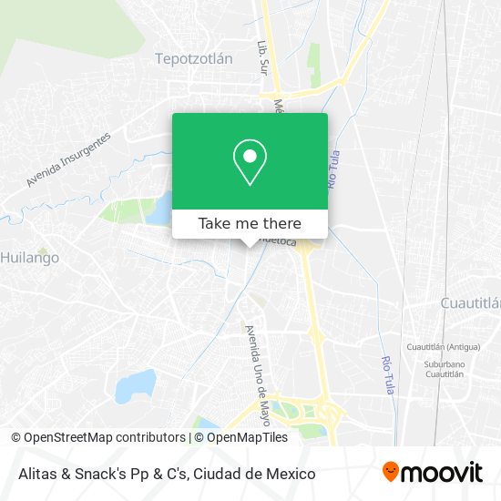 Mapa de Alitas & Snack's Pp & C's