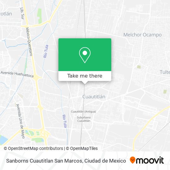 Mapa de Sanborns Cuautitlan San Marcos