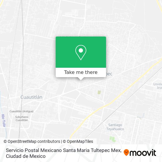 Servicio Postal Mexicano Santa Maria Tultepec Mex map