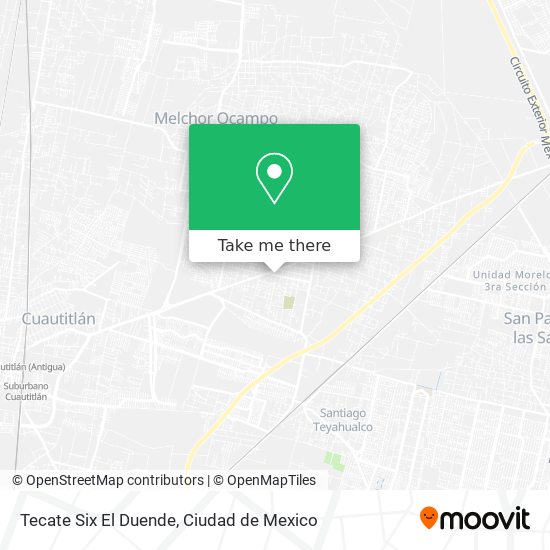 Tecate Six El Duende map