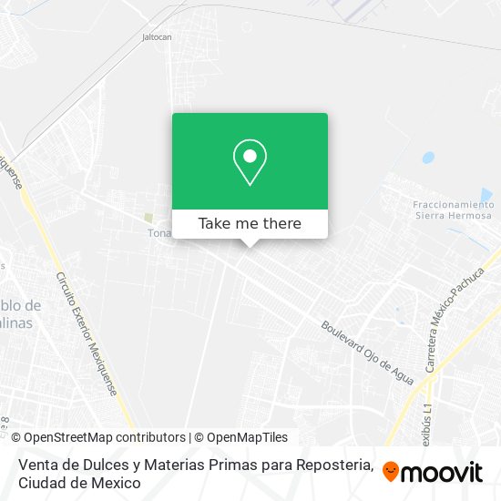 Venta de Dulces y Materias Primas para Reposteria map