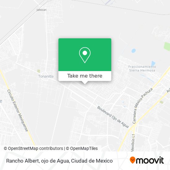 Rancho Albert, ojo de Agua map