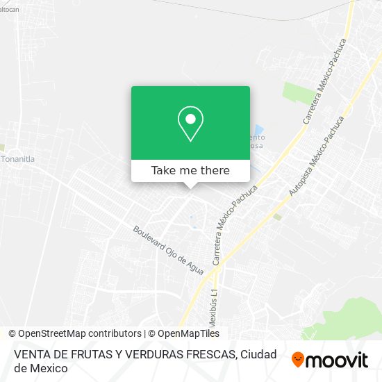 Mapa de VENTA DE FRUTAS Y VERDURAS FRESCAS