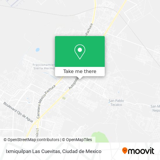 Mapa de Ixmiquilpan Las Cuevitas