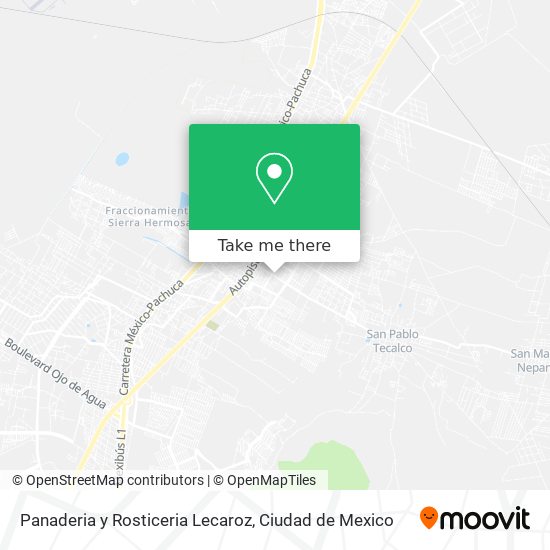 Mapa de Panaderia y Rosticeria Lecaroz