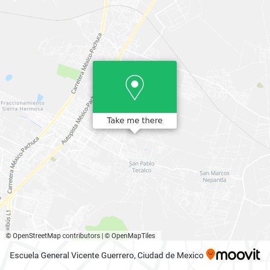 Escuela General Vicente Guerrero map