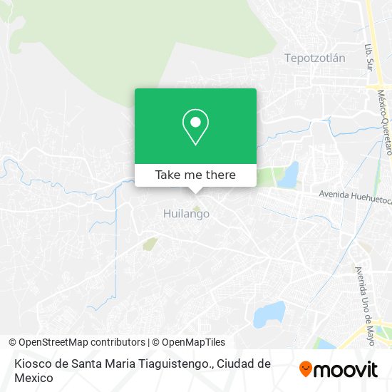 Kiosco de Santa Maria Tiaguistengo. map