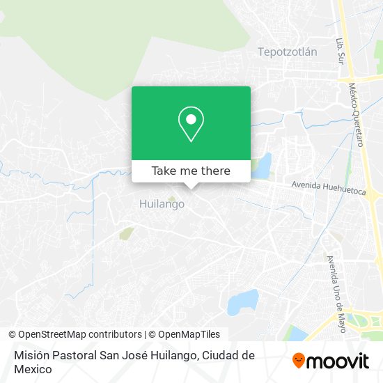 Misión Pastoral San José Huilango map