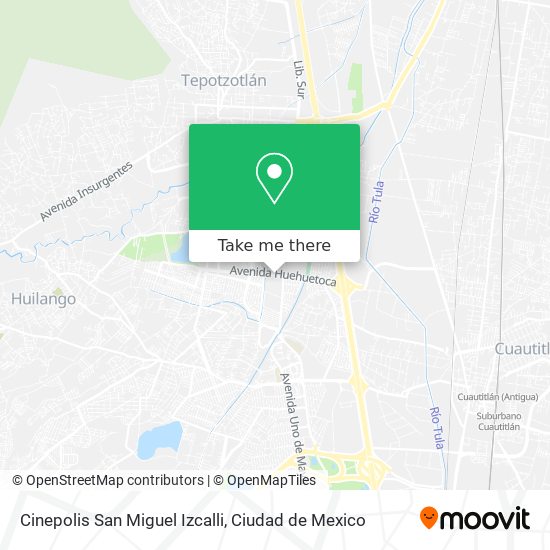 Cinepolis San Miguel Izcalli map