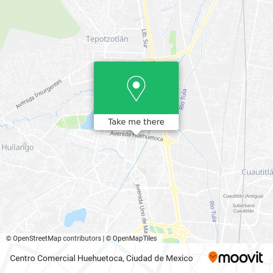 Mapa de Centro Comercial Huehuetoca