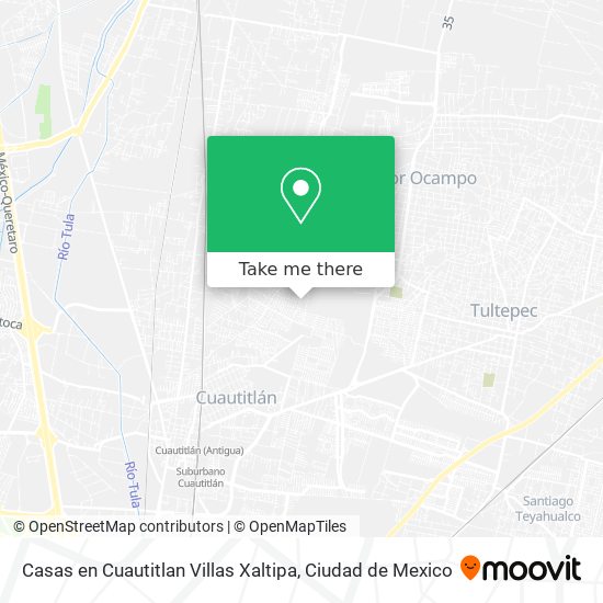 Mapa de Casas en Cuautitlan Villas Xaltipa