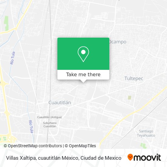 Mapa de Villas Xaltipa, cuautitlán México