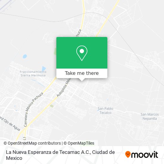 La Nueva Esperanza de Tecamac A.C. map