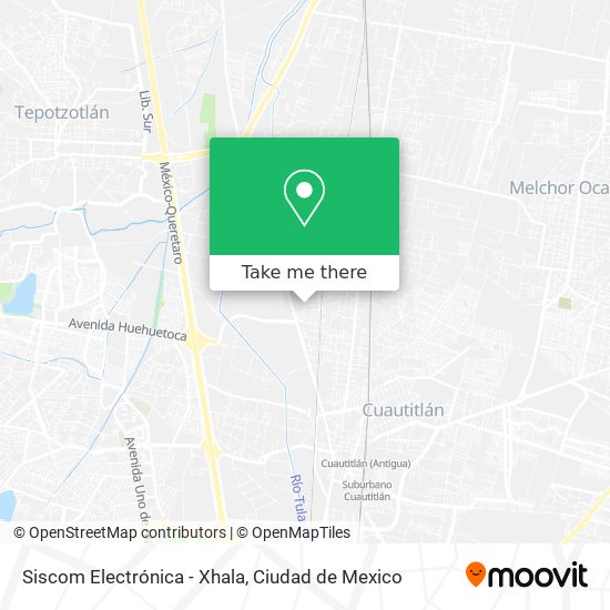 Siscom Electrónica - Xhala map