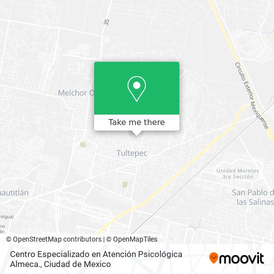 Mapa de Centro Especializado en Atención Psicológica Almeca.