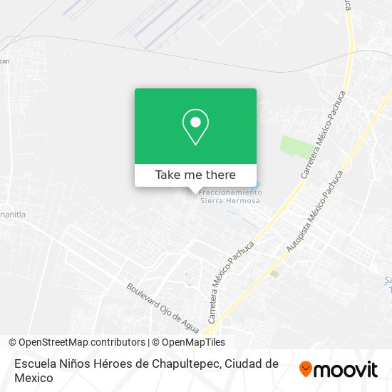 Mapa de Escuela Niños Héroes de Chapultepec