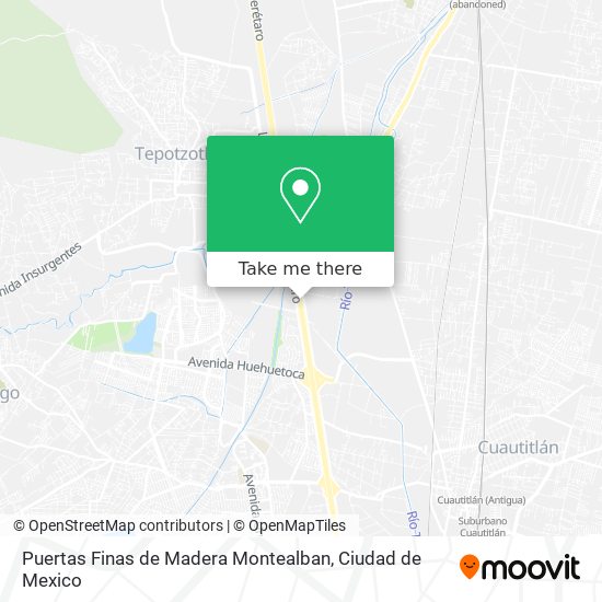 Mapa de Puertas Finas de Madera Montealban