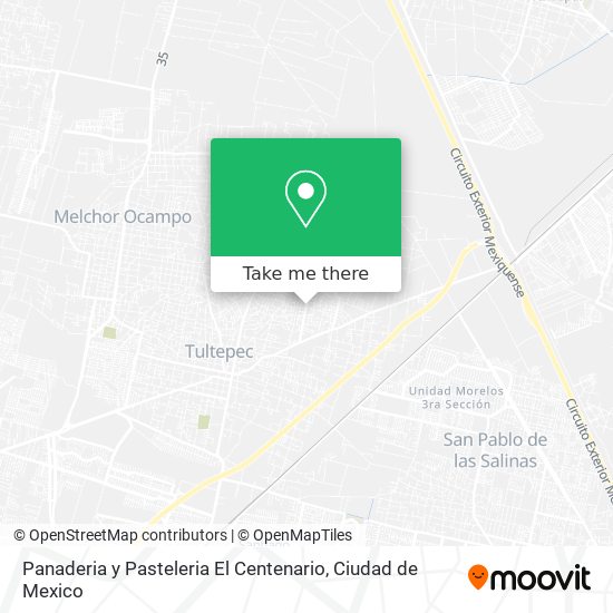 Mapa de Panaderia y Pasteleria El Centenario