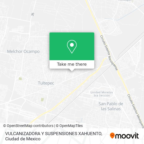 VULCANIZADORA Y SUSPENSIONES XAHUENTO map