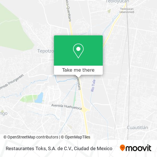 Mapa de Restaurantes Toks, S.A. de C.V.