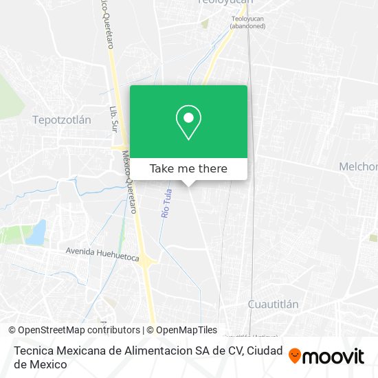 Tecnica Mexicana de Alimentacion SA de CV map