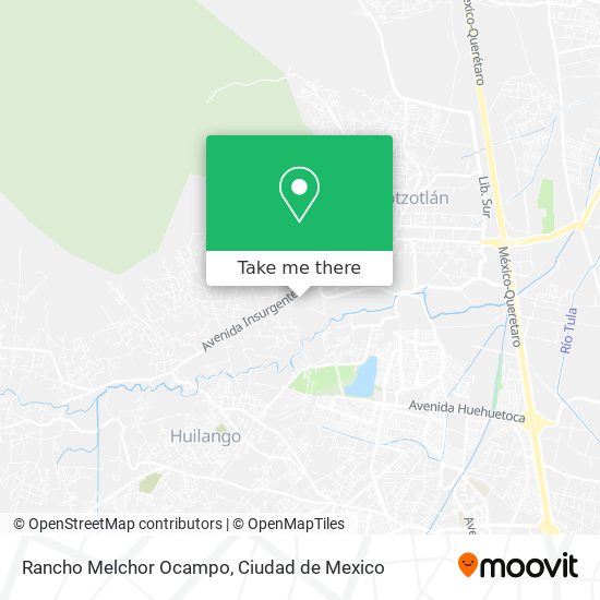 Rancho Melchor Ocampo map