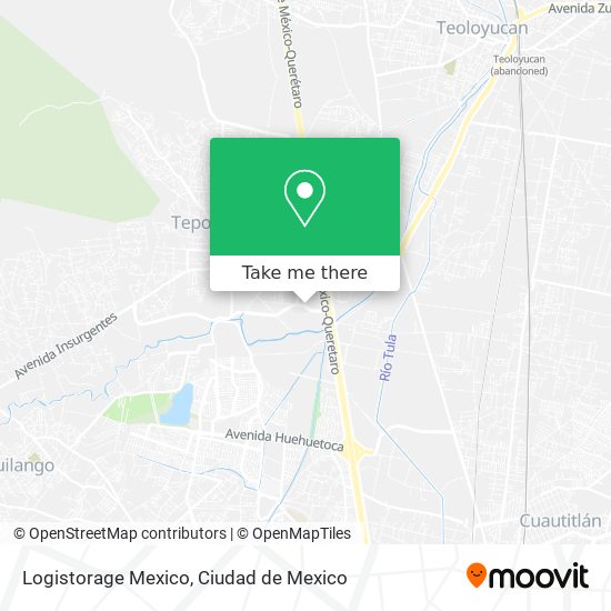 Mapa de Logistorage Mexico