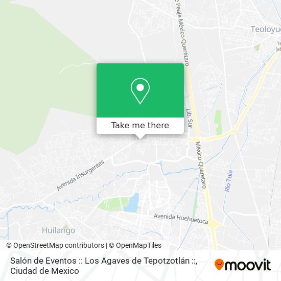 Salón de Eventos :: Los Agaves de Tepotzotlán :: map