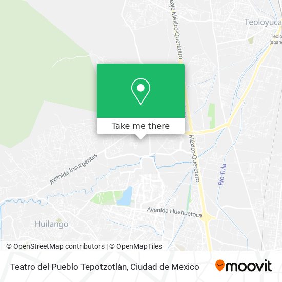 Mapa de Teatro del Pueblo Tepotzotlàn