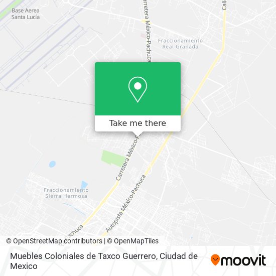 Mapa de Muebles Coloniales de Taxco Guerrero